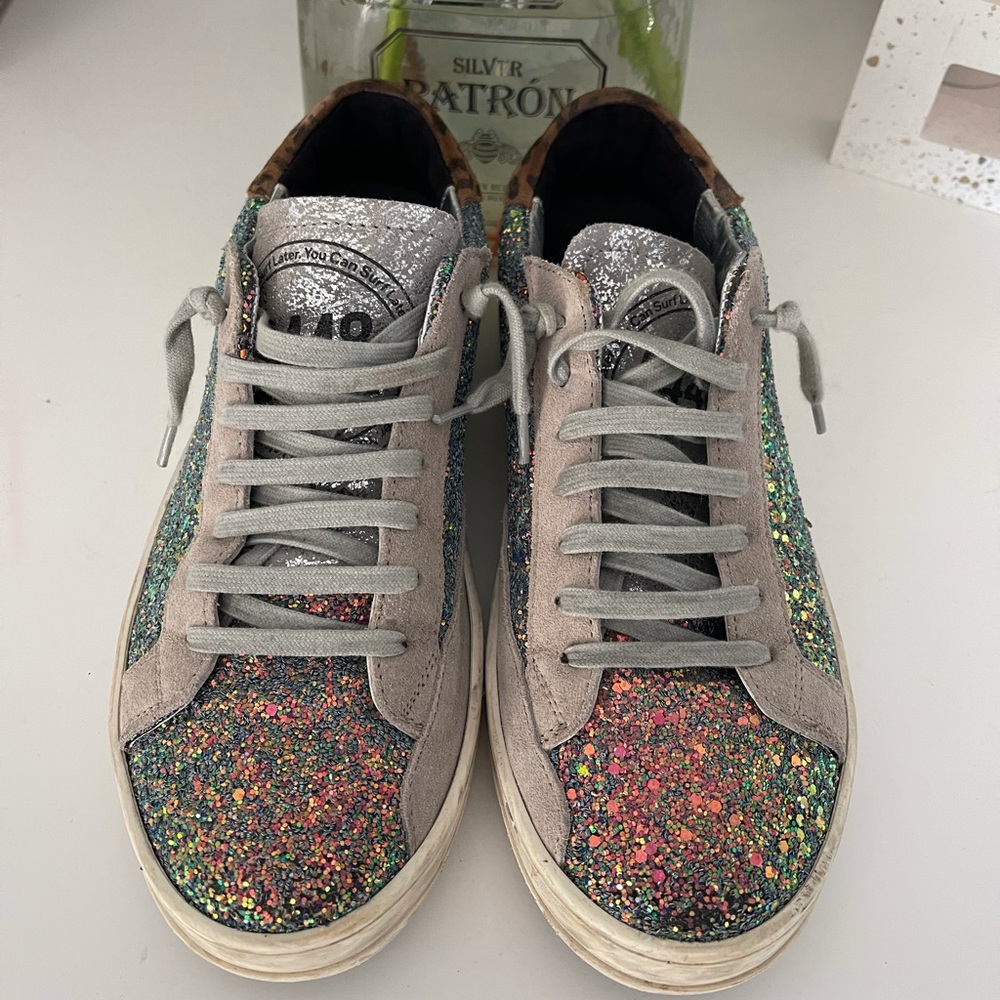 P448 glitter sneakers